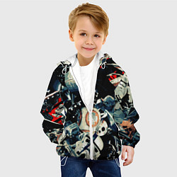 Куртка с капюшоном детская Звездные войны персонажи, цвет: 3D-белый — фото 2