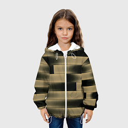 Куртка с капюшоном детская Color yellow square, цвет: 3D-белый — фото 2