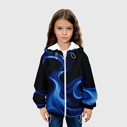 Куртка с капюшоном детская Color blue smoke, цвет: 3D-белый — фото 2