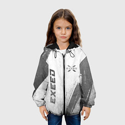 Куртка с капюшоном детская Exeed - white gradient вертикально, цвет: 3D-черный — фото 2