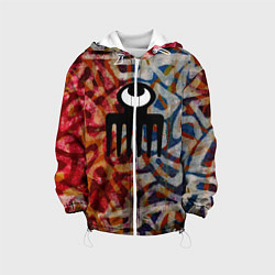 Куртка с капюшоном детская Acra Batik, цвет: 3D-белый