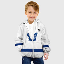 Куртка с капюшоном детская Торонто Мейпл Лифс - хоккейная команда, цвет: 3D-белый — фото 2