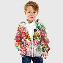 Куртка с капюшоном детская Chicago Blackhawks NHL white, цвет: 3D-белый — фото 2