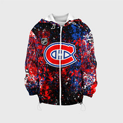 Куртка с капюшоном детская Montreal Canadiens NHL black, цвет: 3D-белый