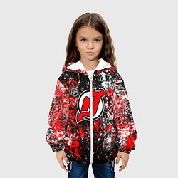 Куртка с капюшоном детская New Jersey Devils NHL black, цвет: 3D-белый — фото 2
