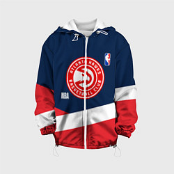 Куртка с капюшоном детская Atlanta Hawks NBA basketball, цвет: 3D-белый