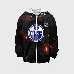 Куртка с капюшоном детская Эдмонтон Ойлерз - НХЛ хоккей, цвет: 3D-белый