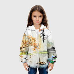 Куртка с капюшоном детская China Landscape, цвет: 3D-белый — фото 2