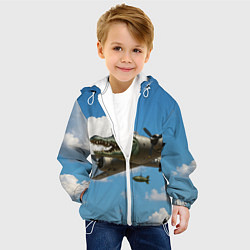 Куртка с капюшоном детская Бомбардиро крокодило, цвет: 3D-белый — фото 2