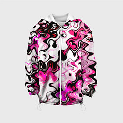 Детская куртка Абстракция разлитые краски розовый