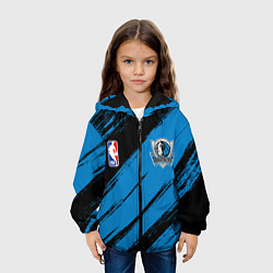 Куртка с капюшоном детская Даллас Маверикс - черно синий, цвет: 3D-черный — фото 2