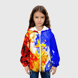 Куртка с капюшоном детская Doom битва огня, цвет: 3D-белый — фото 2