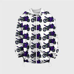 Детская куртка Motorcycle purple gloss