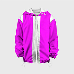 Детская куртка Color white pink line