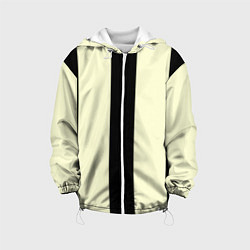 Детская куртка Color black beige line