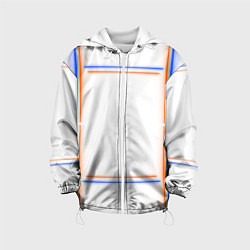 Куртка с капюшоном детская Neon white orange blue, цвет: 3D-белый