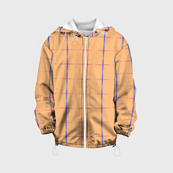 Куртка с капюшоном детская Color beige blue cross, цвет: 3D-белый