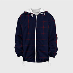 Детская куртка Color dark blue red crosses