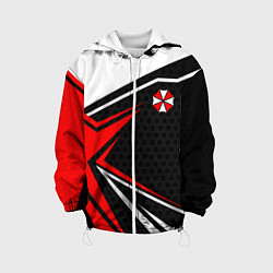 Куртка с капюшоном детская Umbrella - red uniform, цвет: 3D-белый