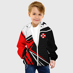 Куртка с капюшоном детская Umbrella - red uniform, цвет: 3D-белый — фото 2