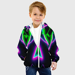 Куртка с капюшоном детская Multicolored colorful color, цвет: 3D-белый — фото 2