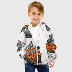 Куртка с капюшоном детская Candy halloween, цвет: 3D-белый — фото 2