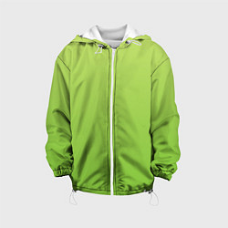 Куртка с капюшоном детская Color lime green, цвет: 3D-белый