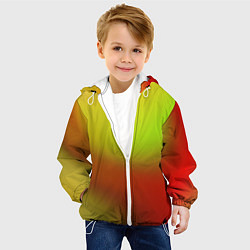 Куртка с капюшоном детская Color multicolored gradient, цвет: 3D-белый — фото 2