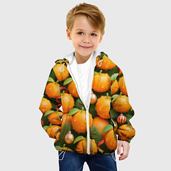 Куртка с капюшоном детская Мандариновое настроение, цвет: 3D-белый — фото 2