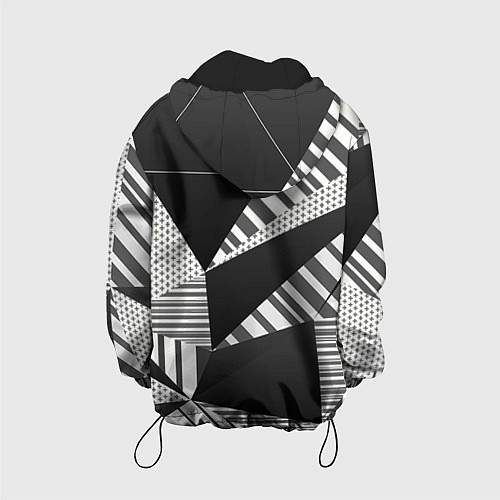 Детская куртка Геометрия / 3D-Черный – фото 2