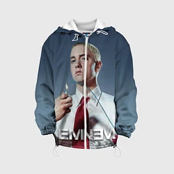 Куртка с капюшоном детская Eminem Fire, цвет: 3D-белый
