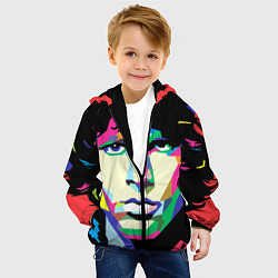 Куртка с капюшоном детская Jim morrison, цвет: 3D-черный — фото 2
