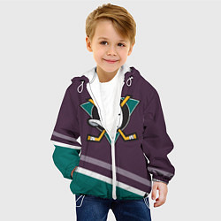 Куртка с капюшоном детская Anaheim Ducks Selanne, цвет: 3D-белый — фото 2