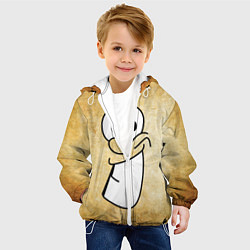 Куртка с капюшоном детская Улыбка на миллион, цвет: 3D-белый — фото 2