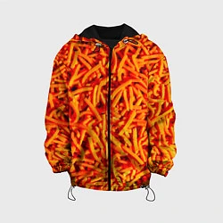 Куртка с капюшоном детская Морковь, цвет: 3D-черный