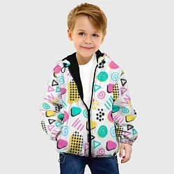 Куртка с капюшоном детская Поп-арт, цвет: 3D-черный — фото 2