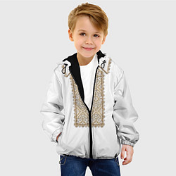 Куртка с капюшоном детская Вышивка 8, цвет: 3D-черный — фото 2