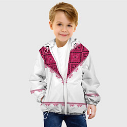 Куртка с капюшоном детская Вышивка 35, цвет: 3D-белый — фото 2