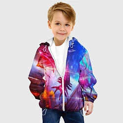 Куртка с капюшоном детская Mass effect, цвет: 3D-белый — фото 2
