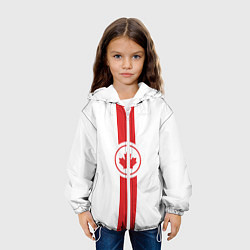 Куртка с капюшоном детская Канада, цвет: 3D-белый — фото 2
