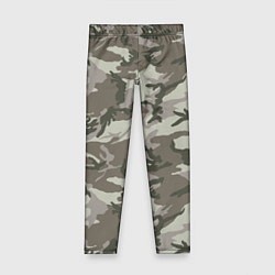 Леггинсы для девочки Камуфляж лесной летний, цвет: 3D-принт
