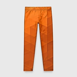 Леггинсы для девочки Orange abstraction, цвет: 3D-принт