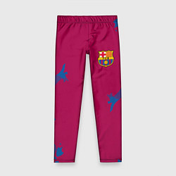 Леггинсы для девочки FC Barcelona: Purple Original, цвет: 3D-принт