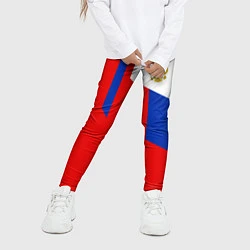 Леггинсы для девочки Russia: Geometry Tricolor, цвет: 3D-принт — фото 2