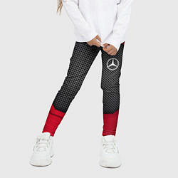 Леггинсы для девочки Mercedes Benz: Metal Sport, цвет: 3D-принт — фото 2