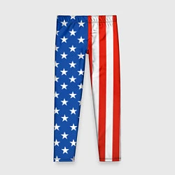 Леггинсы для девочки American Patriot, цвет: 3D-принт