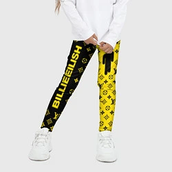 Леггинсы для девочки BILLIE EILISH x LV Yellow, цвет: 3D-принт — фото 2