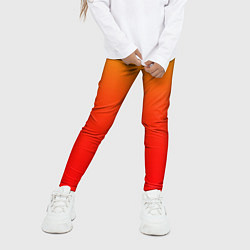 Леггинсы для девочки Оранж, цвет: 3D-принт — фото 2