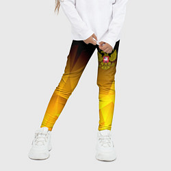 Леггинсы для девочки РОССИЯ, цвет: 3D-принт — фото 2