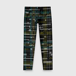 Леггинсы для девочки Cyberpunk Tartan, цвет: 3D-принт